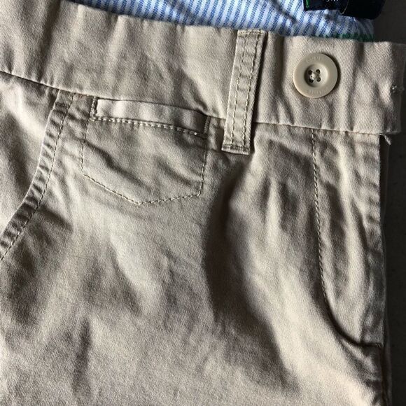 Tommy Hilfiger Tan Capri Stretch Pants Embroidered - Picture 6 of 8